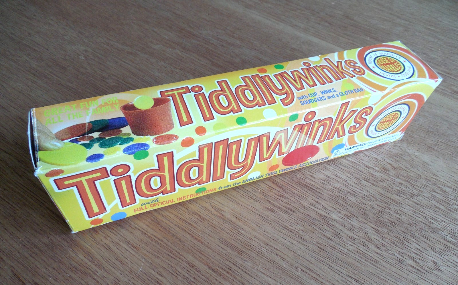 NEW House of Marbles Classic “Tiddlywinks” Game w Cup*Winks*Squidgers*Bag*Rules