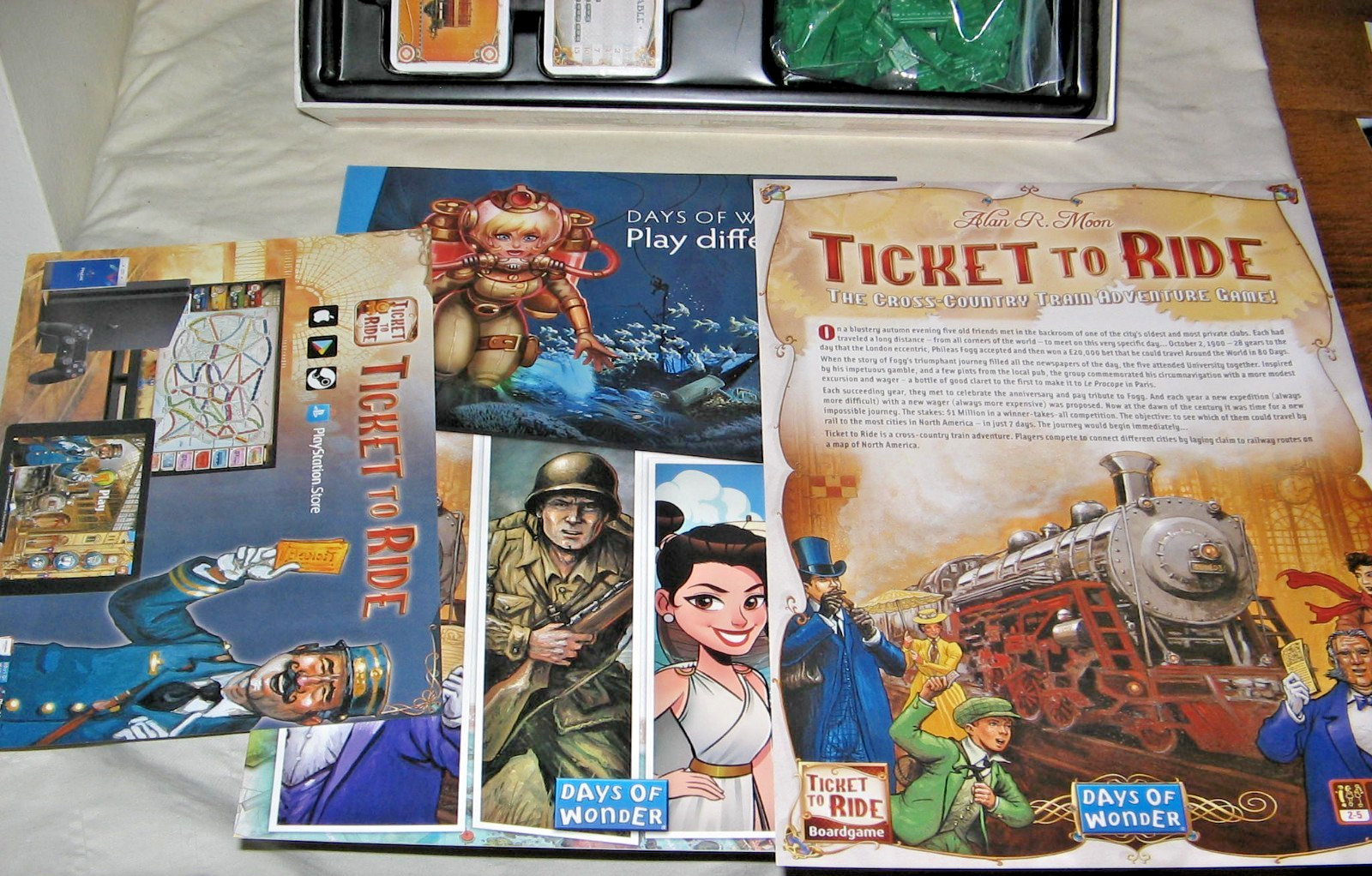 Days of Wonder Ticket To Ride Board Game 2019 Open un-used Mint Train Game