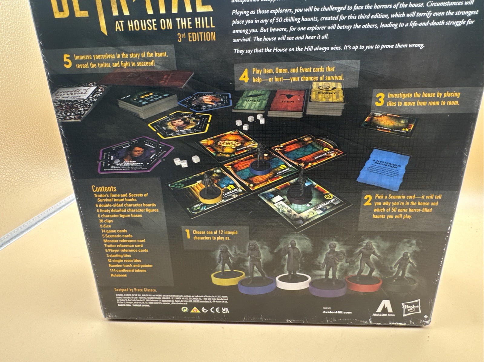 Board Games Betrayal at House on the Hill (3rd Ed) Box VG/EX