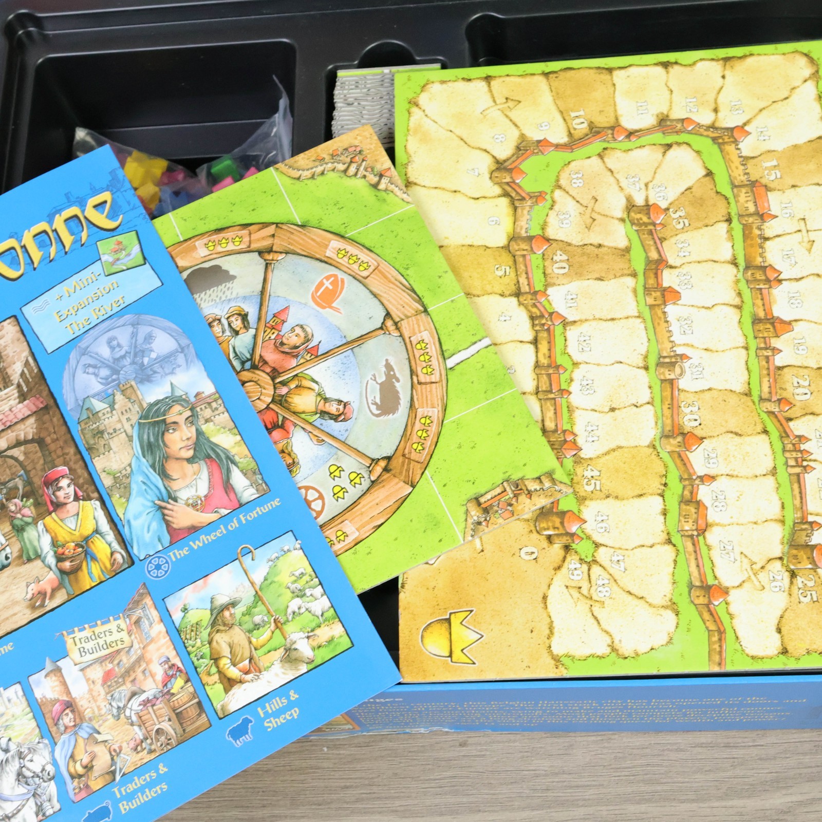 Carcassonne Big Box Board Game Z-Man Games 4 Expansions Plus Mini Expansions
