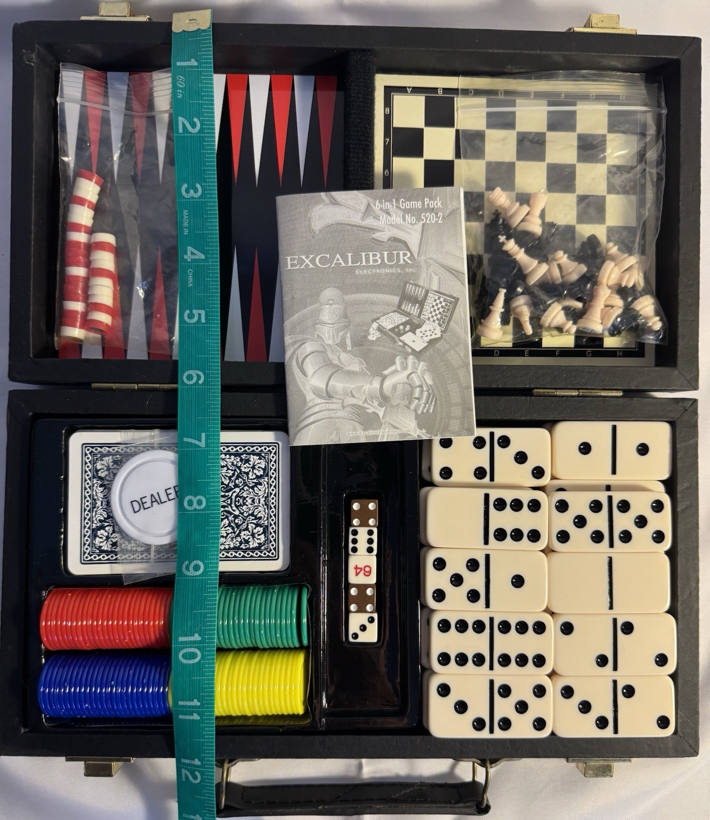 Excalibur Electronics 6-in-1 Game Pack (Model No. 520-2).