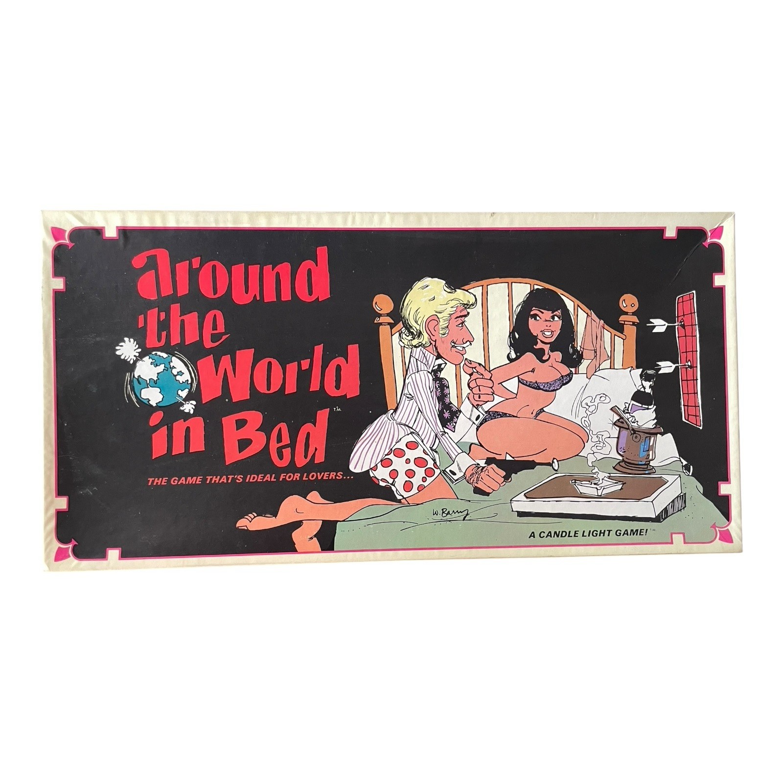Vintage 60s Around the World in Bed Novelty Adult Board Game Sexy Humorous Works