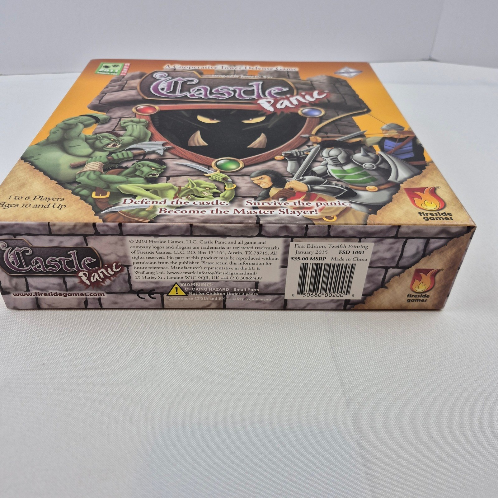 Castle Panic Cooperative Tower Defense Board Game Fireside Games 1st Ed Complete