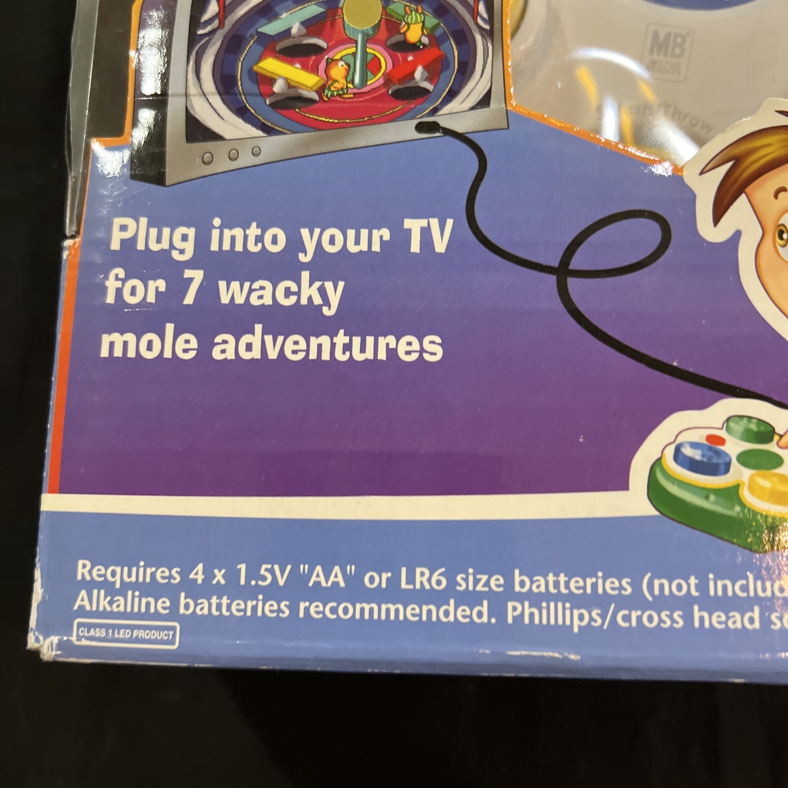 Whac A Mole 2005 Milton Bradley Hasbro Plug Into TV Game NEW Old Stock