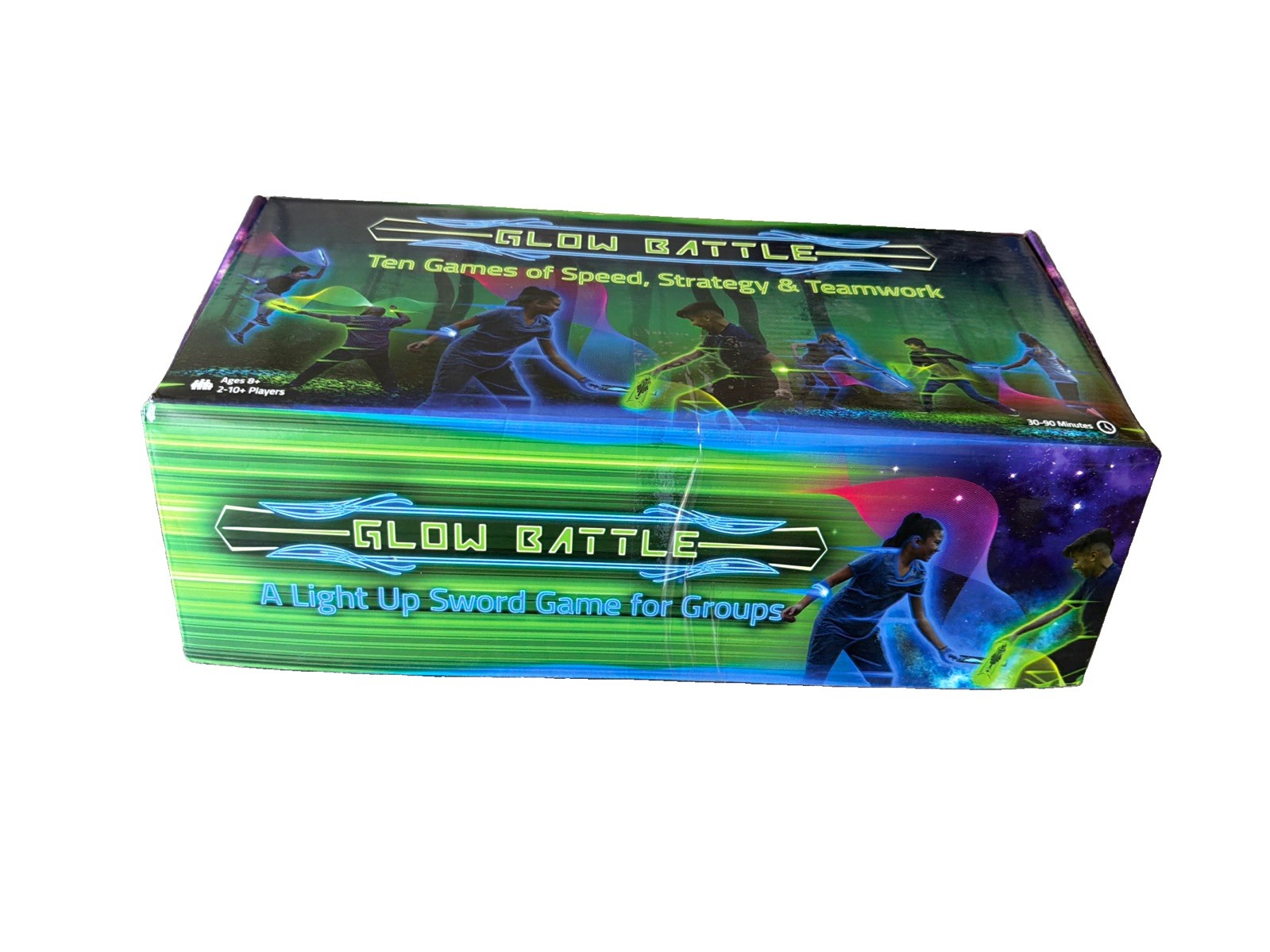 GLOW BATTLE- Starlux Light Up the Night Sword Game For Groups 2-10 (new OpenBox)