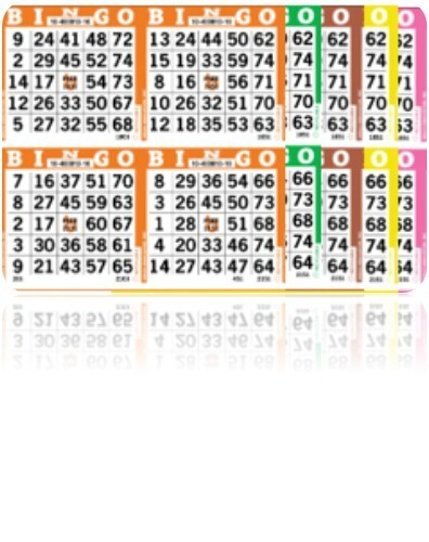 BINGO PAPER – 4on 5up (pages) 125 books!