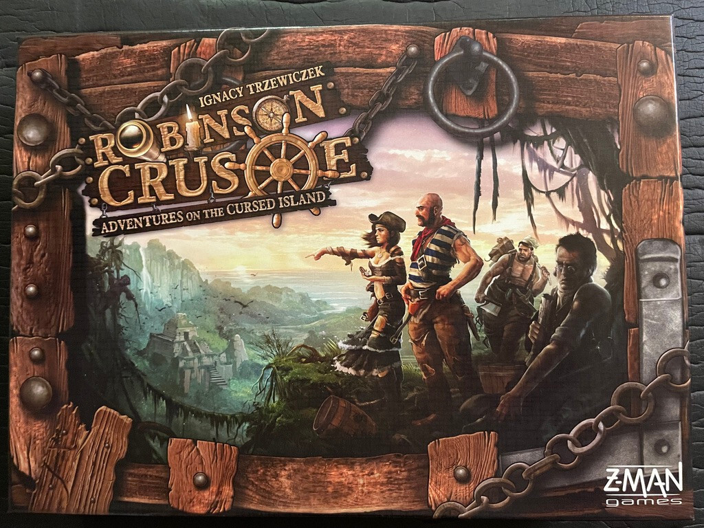 Robinson Crusoe Board Game Huge Lot with 2 expansions, 16 promos, 4 scenarios