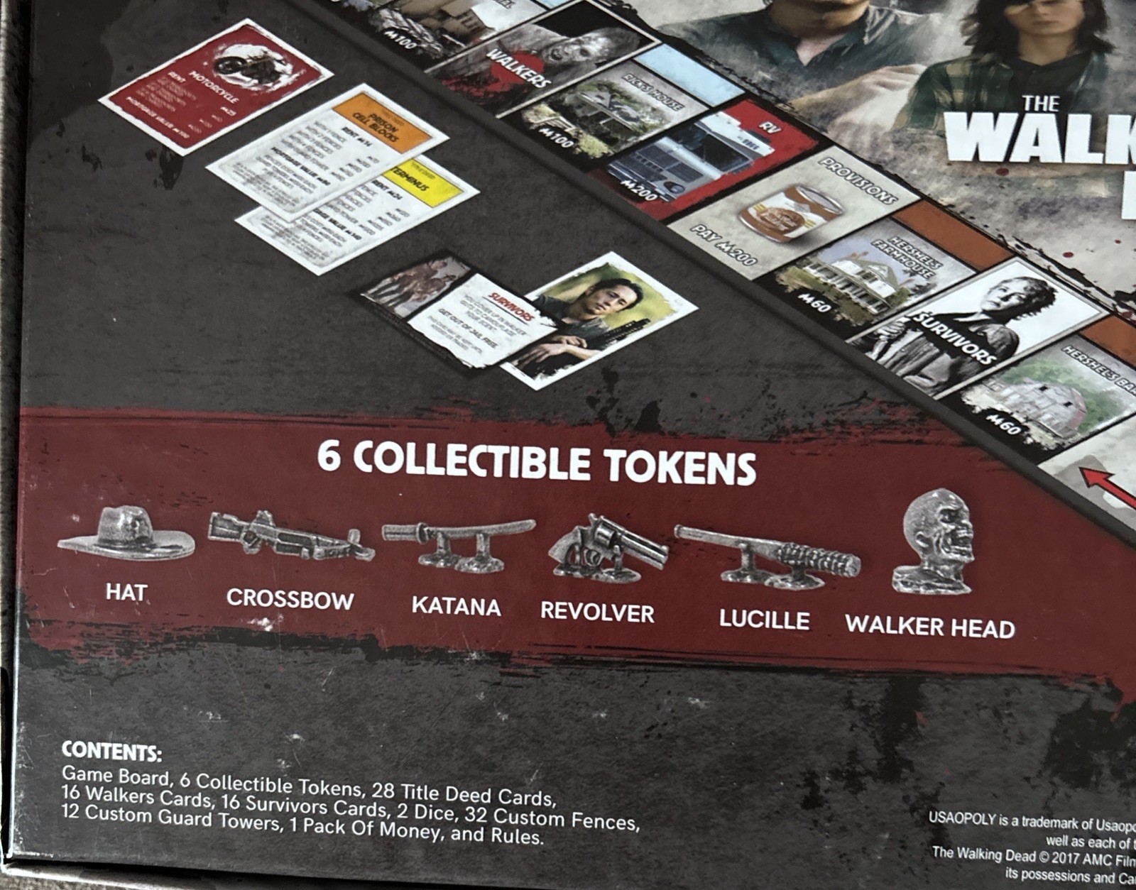 AMC The Walking Dead Monopoly Board 100% Complete game USAopoly Darryl Negan