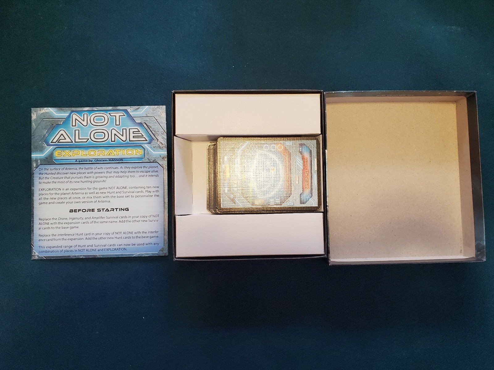 Not Alone Exploration Expansion Stronghold Games Geek Attitude Games 2017 Card
