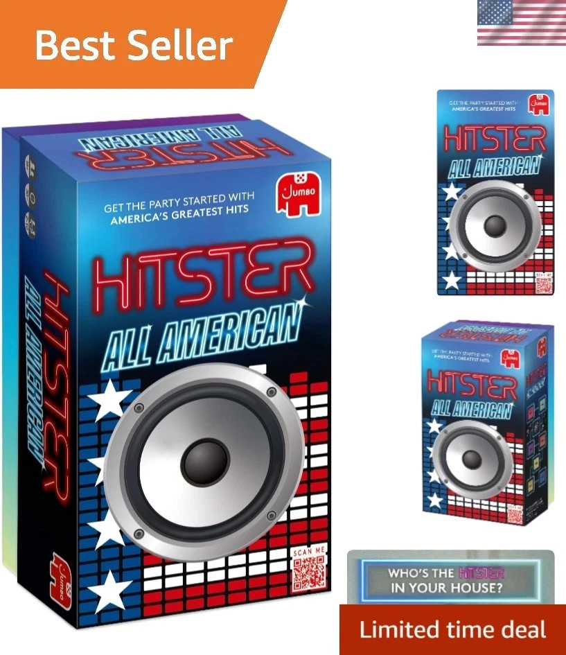 Hitster – All American, Fun Music Quiz Card Game, 2-10 Players – 300 Best Ame…