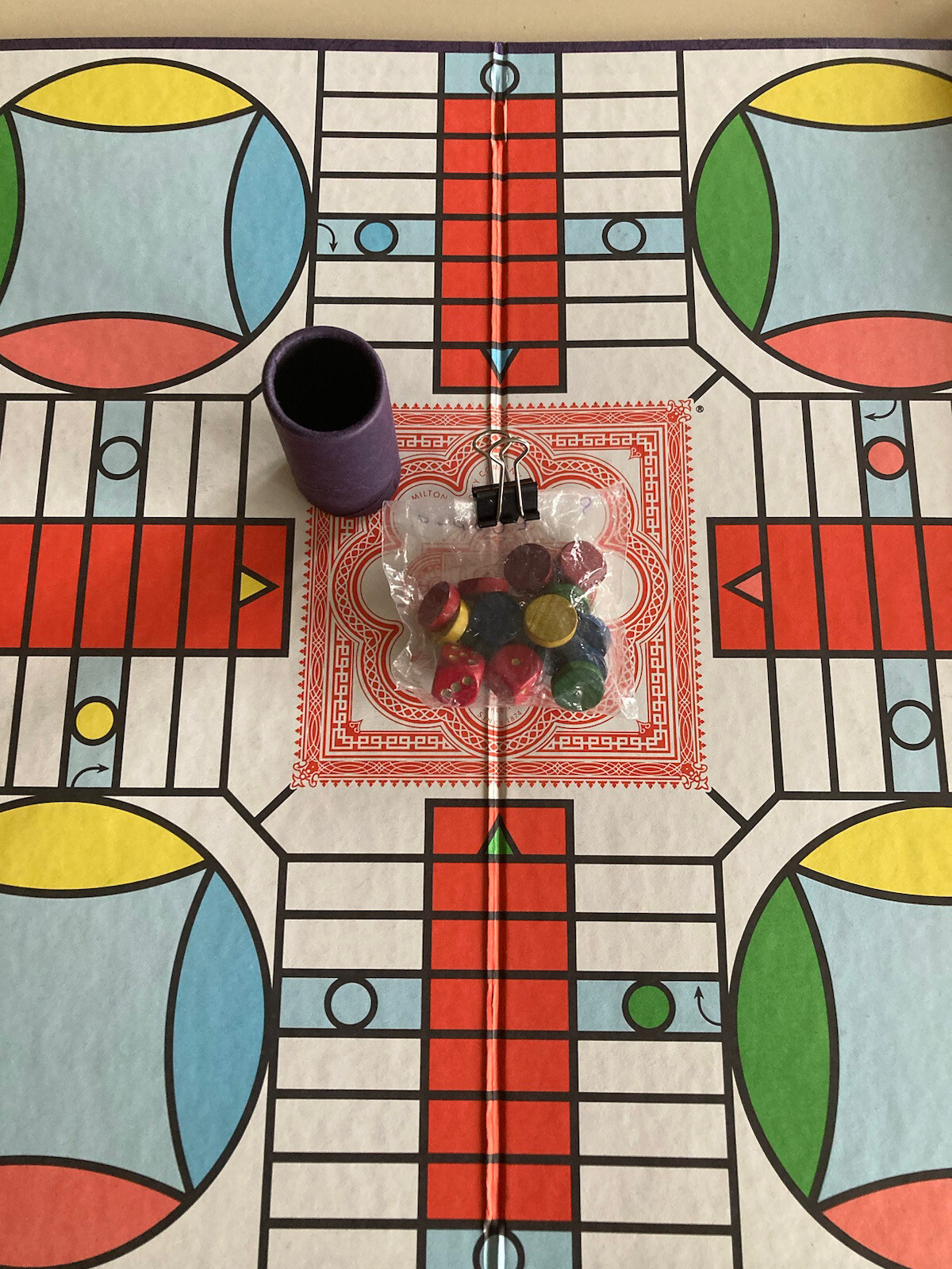 Vintage Parcheesi Board Game with Wood Pawns, 4037, 1989