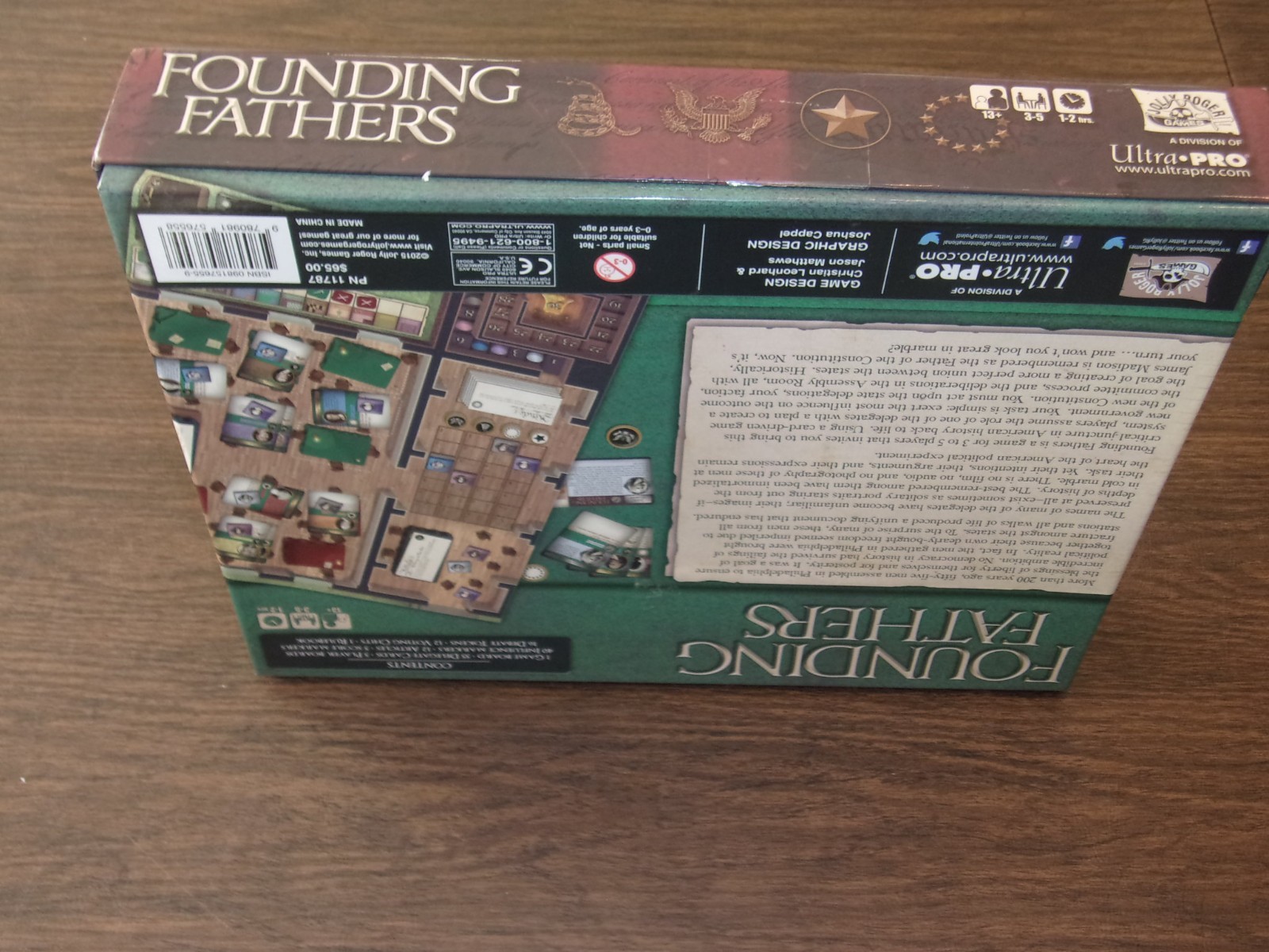 2015 Founding Fathers 2nd Edition Statesmanship Board Game Jolly Roger’s Games