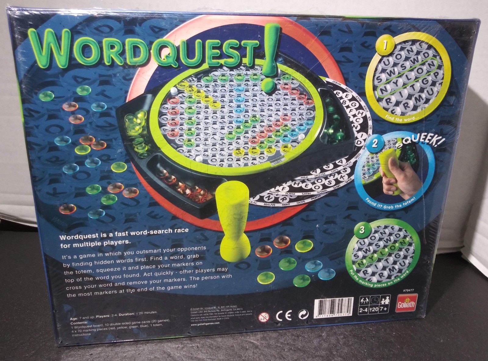 Goliath Wordquest! Multi-Player Word Search Board Game Age 7+ New & Sealed