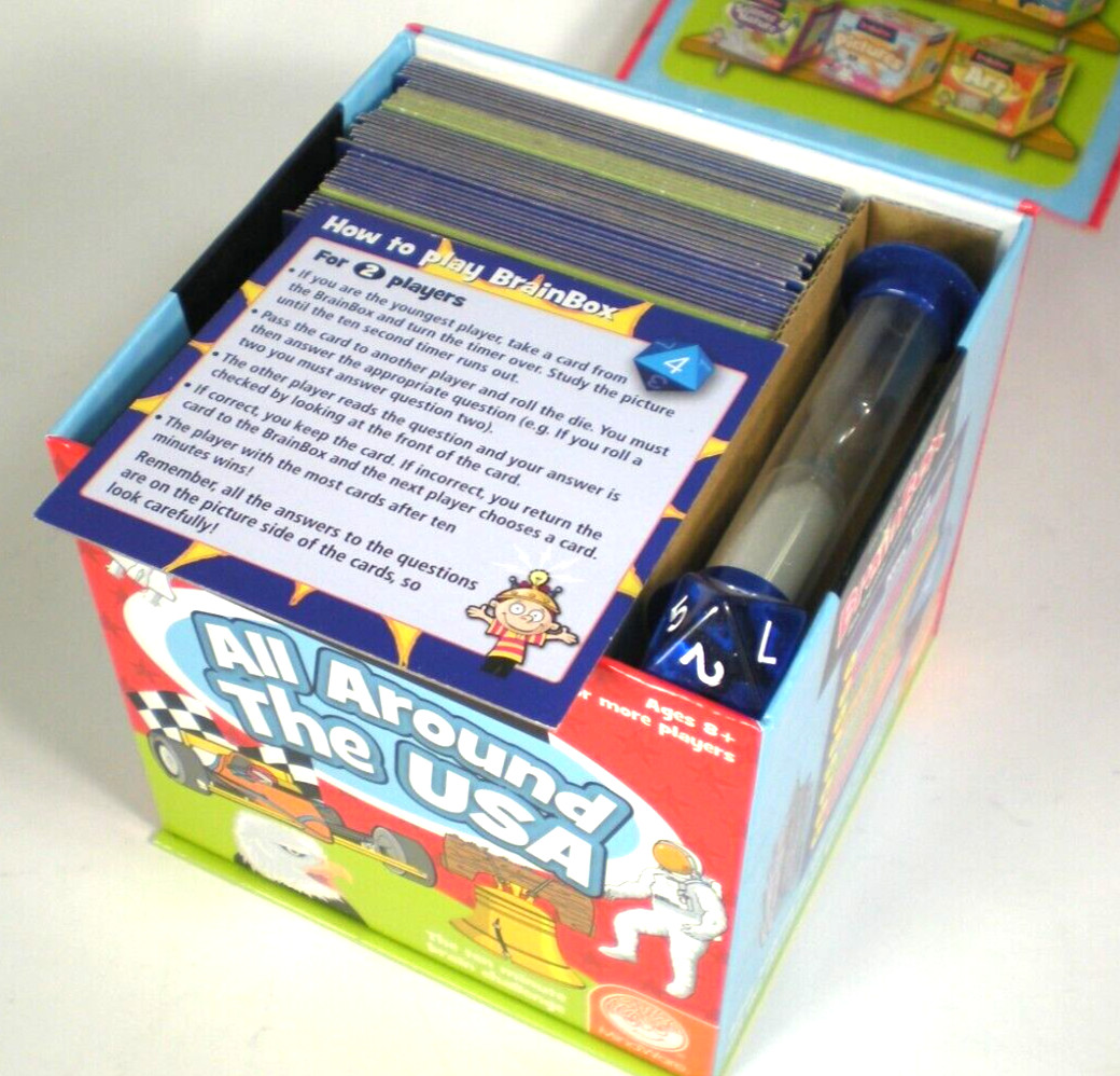 Game Brain Box All Around The World – 1 or more players MindWare Ages 8+