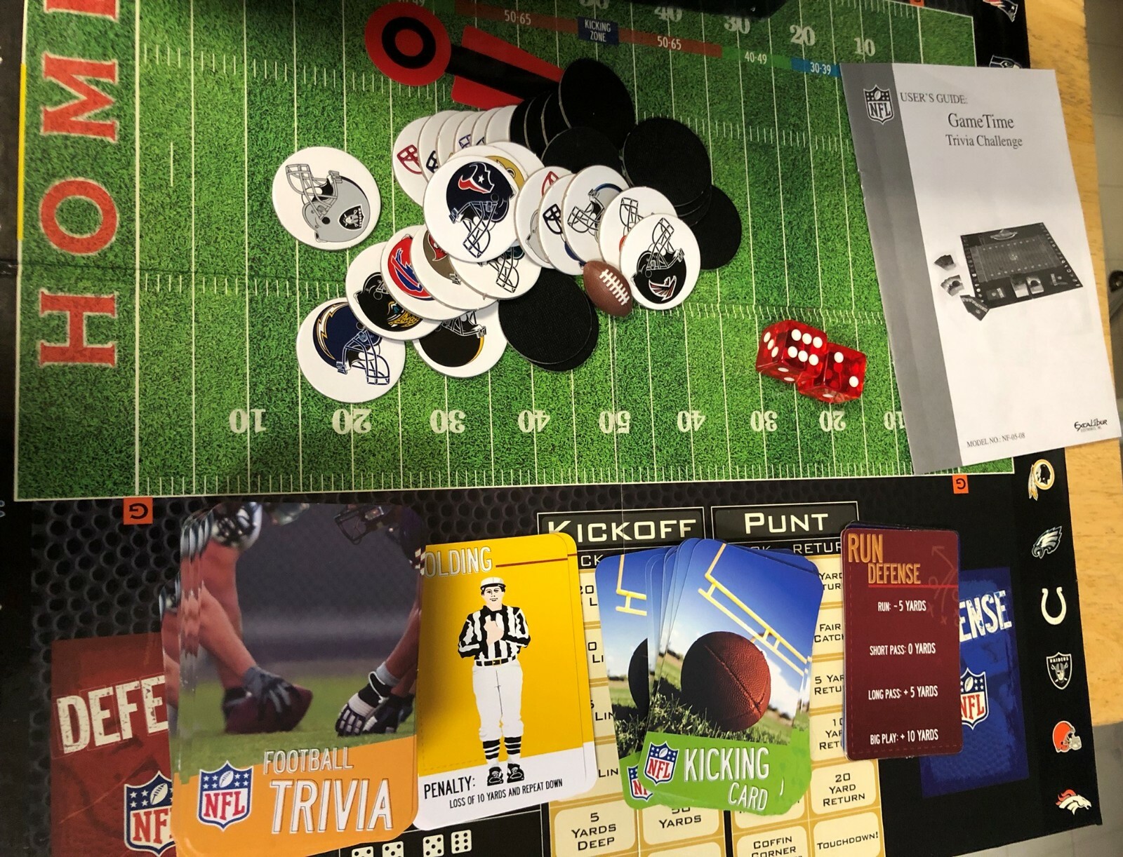 Excalibur Electronics NFL Game Time Trivia Challenge Vintage Game 100% COMPLETE