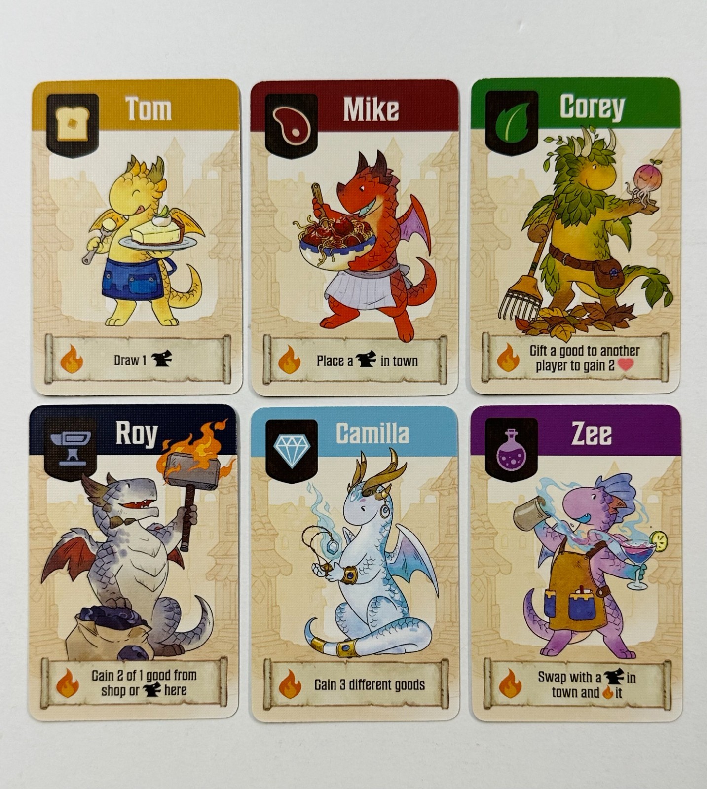 Dice Tower Crew Artisan Dragons Promo Cards for FLAMECRAFT Board Game NEW