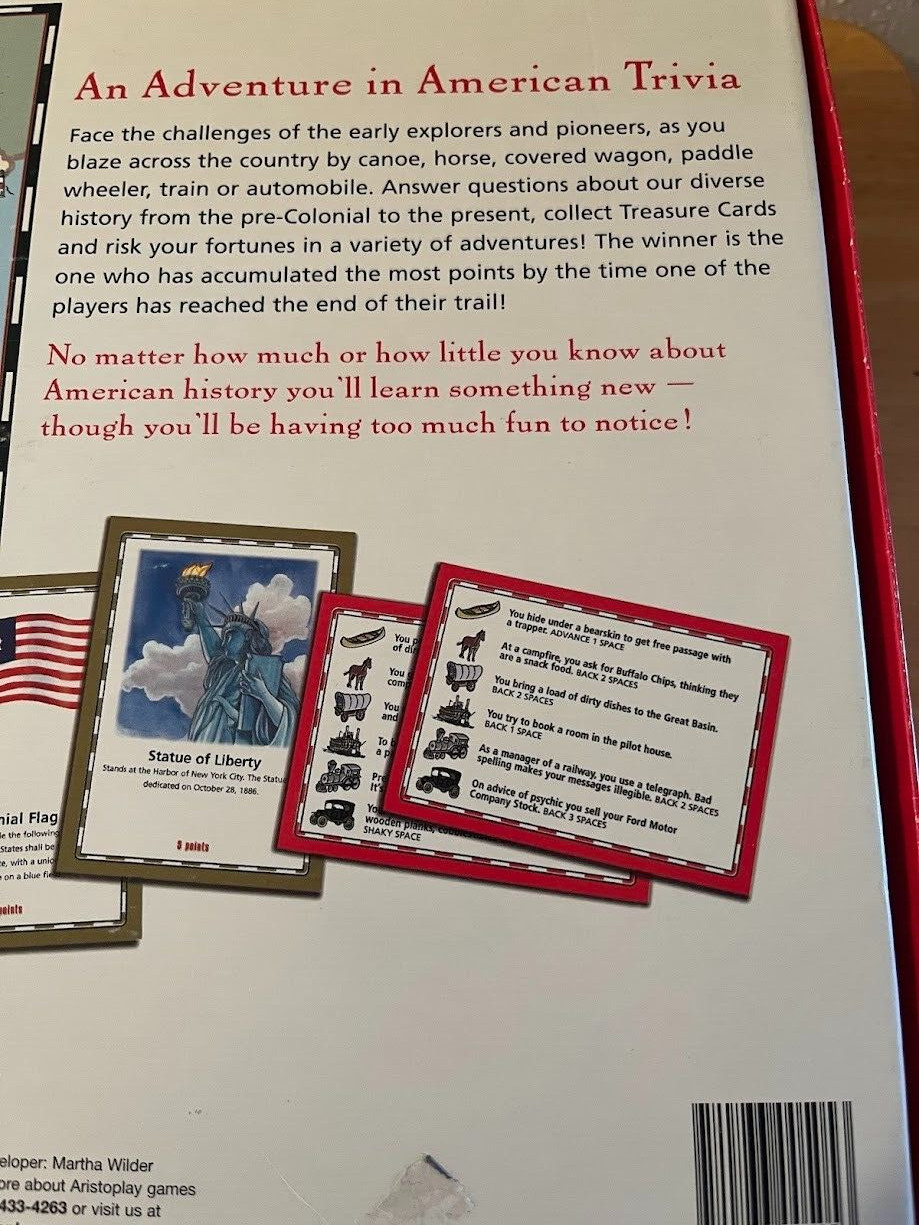 Trailblazer Trivia Board Game, Aristoplay, 2004