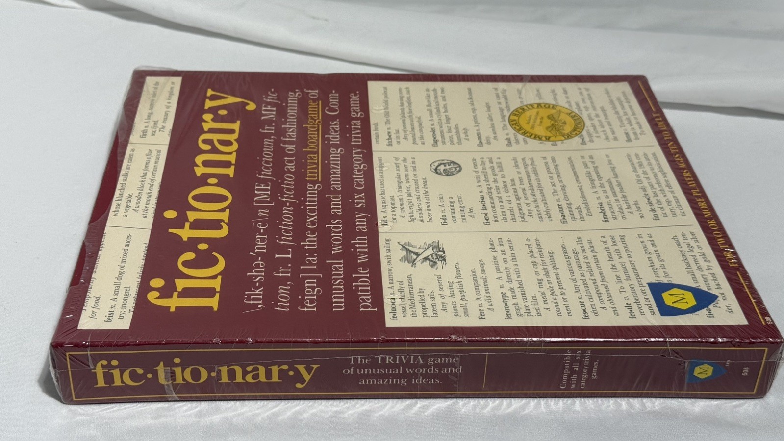 Fictionary 1984 Mayfair Games Board Game New Sealed Vintage Fic•tio•nar•y