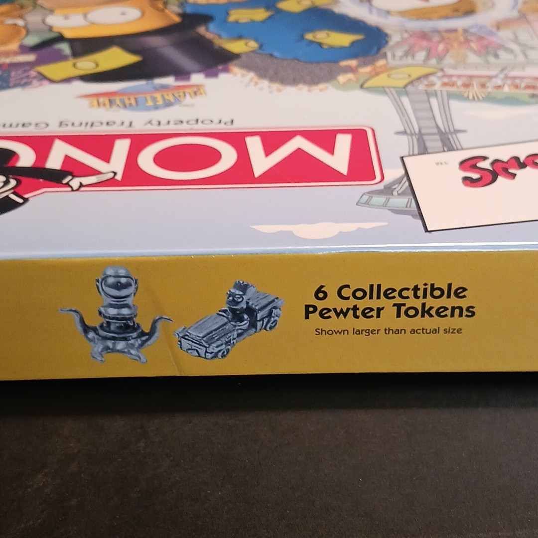 VINTAGE Monopoly THE SIMPSONS BOARD GAME w/ Collectible Tokens 2001 SEALED 🎲