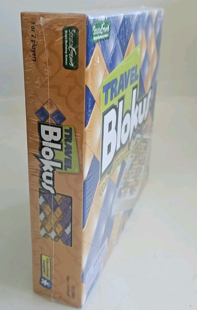 Travel Blokus Strategy Game 2-Player Compact Edition New Factory Sealed Mattel