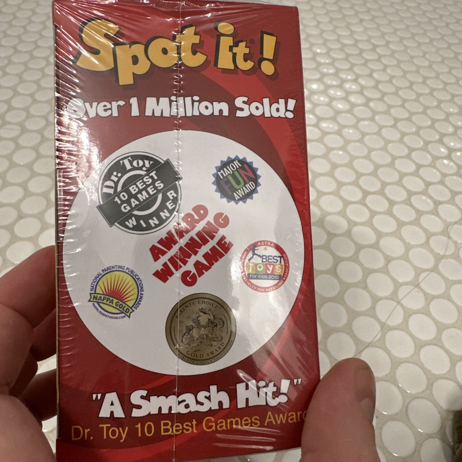Spot It! Dobble Card Game Blue Orange Party Matching Game Tin Sealed New