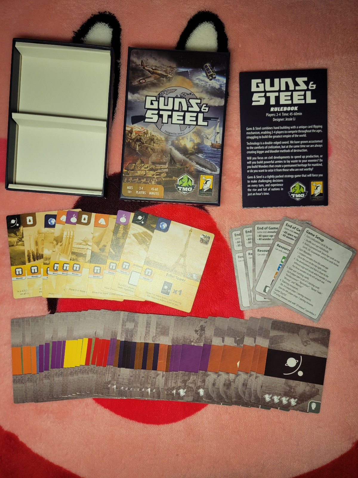 Guns And Steel Strategy Card Game (2016) – TMG – Jesse Li – English – Complete