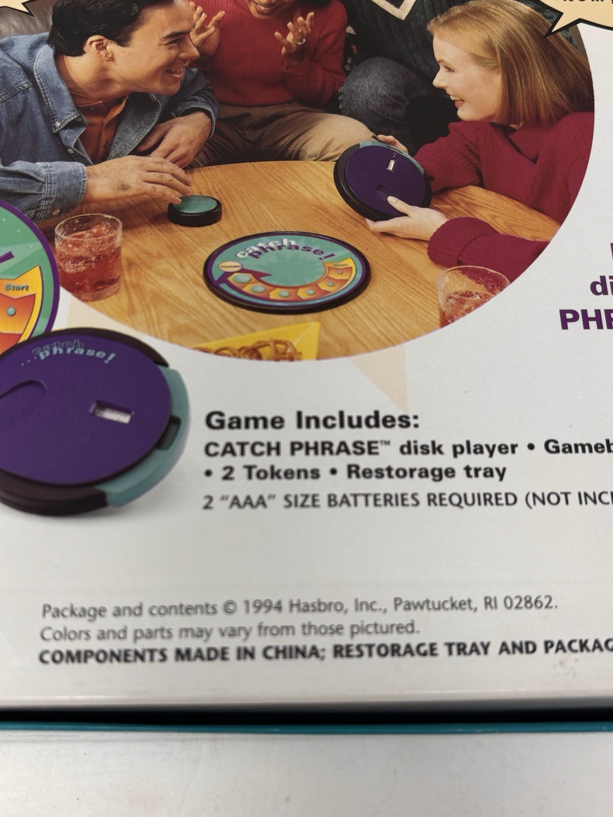 Vtg Catch Phrase Party Game 1994 Original Edition 100% complete Buzzer Works VGC