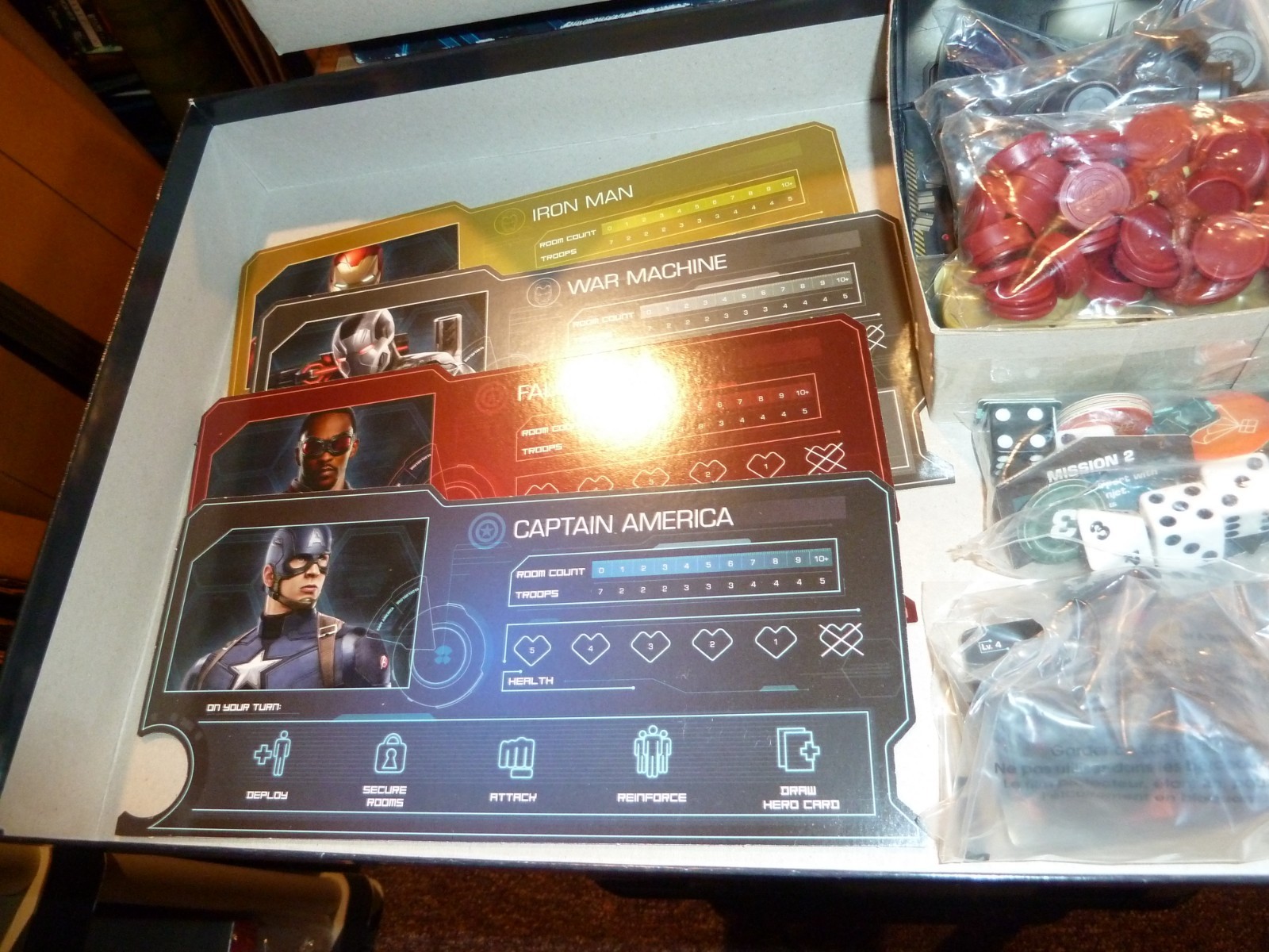 Risk Marvel Avengers Civil War Board Game Hasbro Captain America, Complete