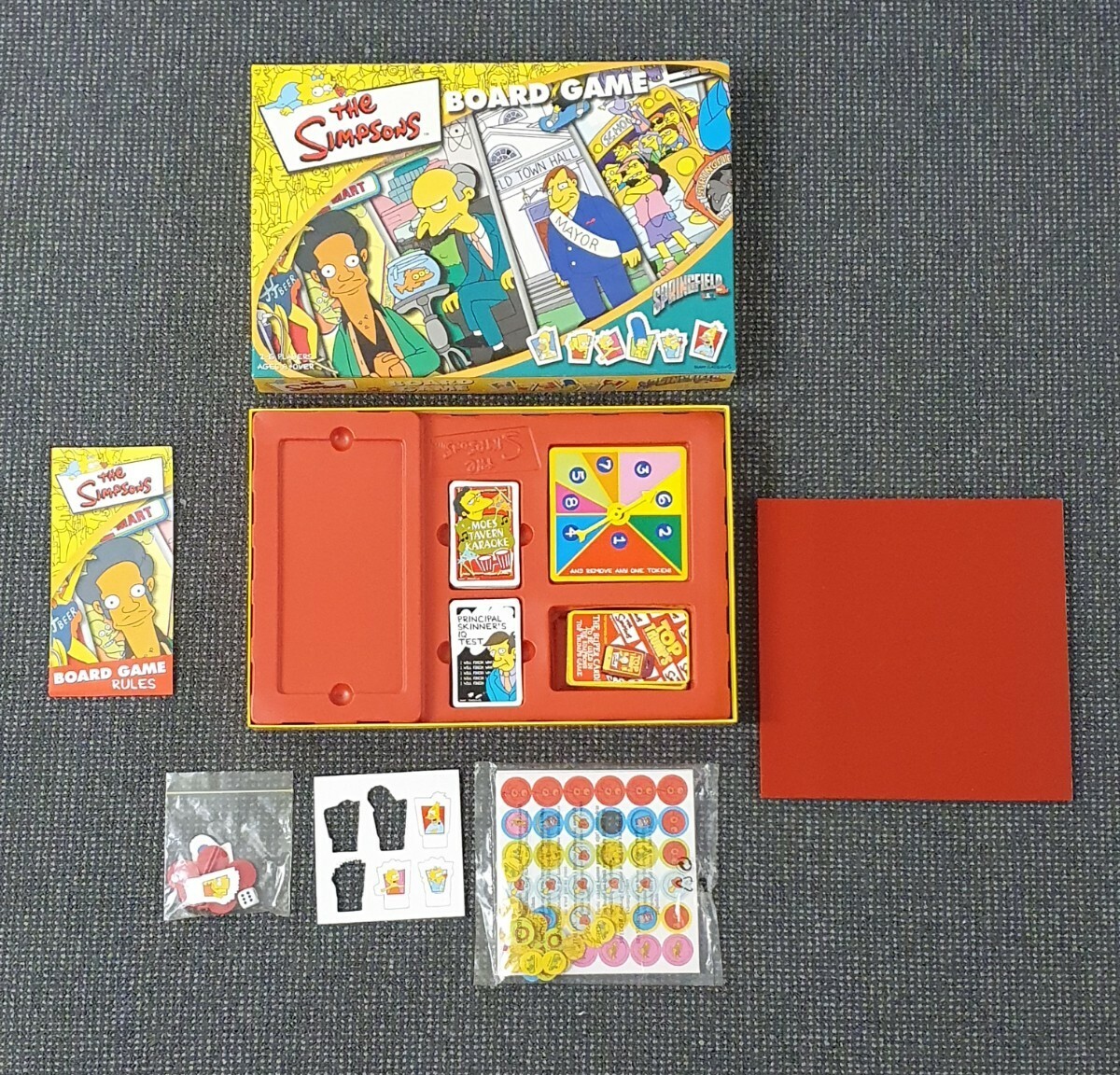 🔶️THE SIMPSONS BOARD GAME SPRINGFIELD USA COMPLETE 2000 +TOP TRUMPS 2003