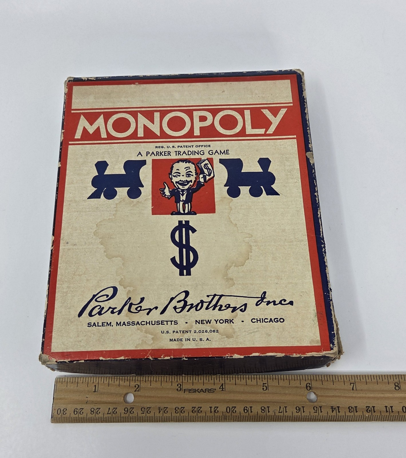 Rare 1941 MONOPOLY Game-Parker Brothers-“Trade Mark” Black Box-No Board Vintage