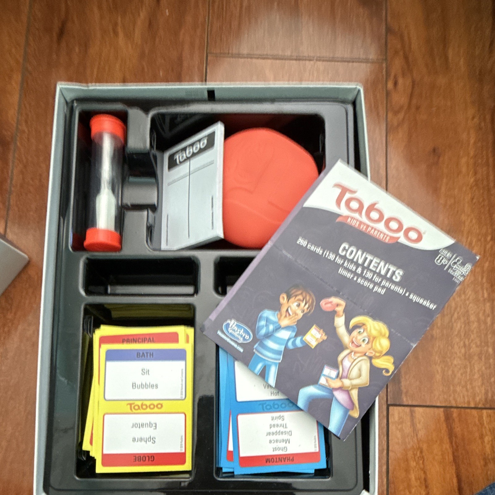 Hasbro Gaming Taboo Kids vs Parents Word Board Game w/ Timer, 4+ Players, 8+