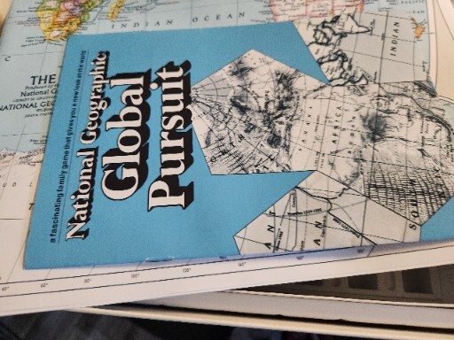 National Geographic Global Pursuit Game Complete 1987 Opened, But Never Played