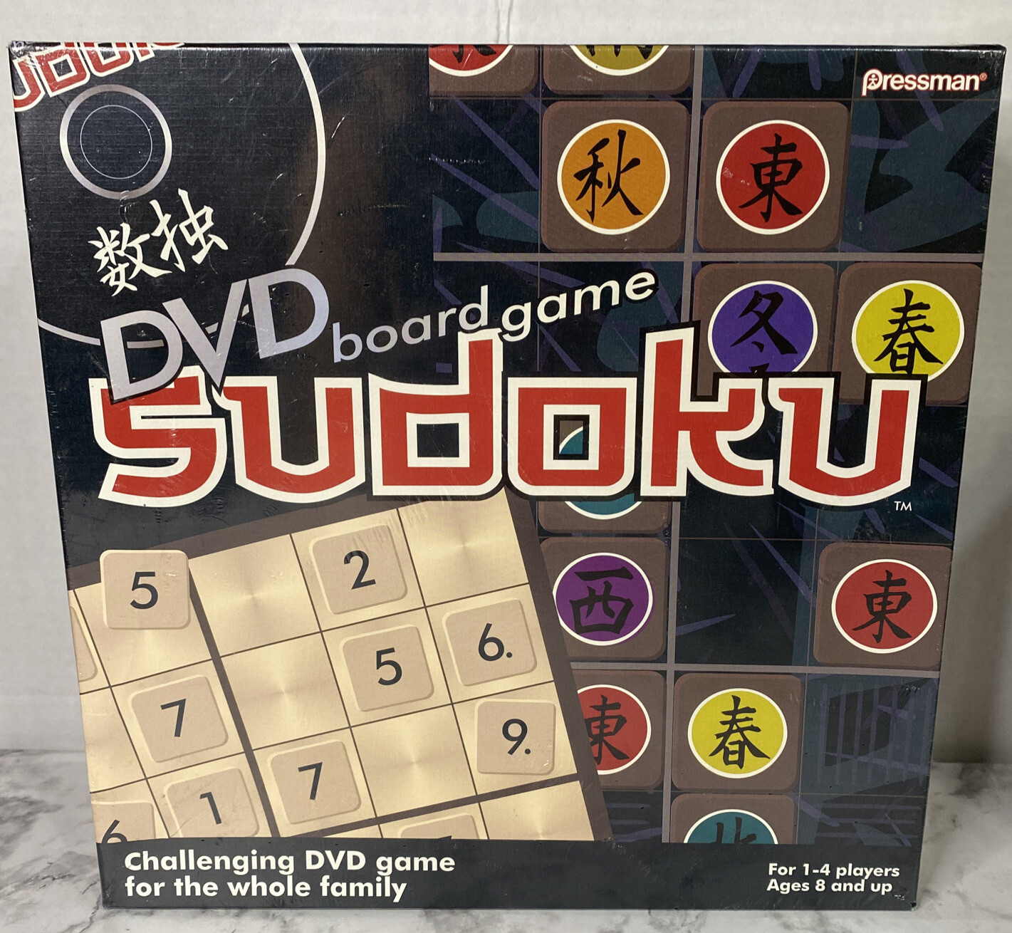 Sudoku DVD Board Game New Sealed Pressman Games Multiple Language 1-4 Players