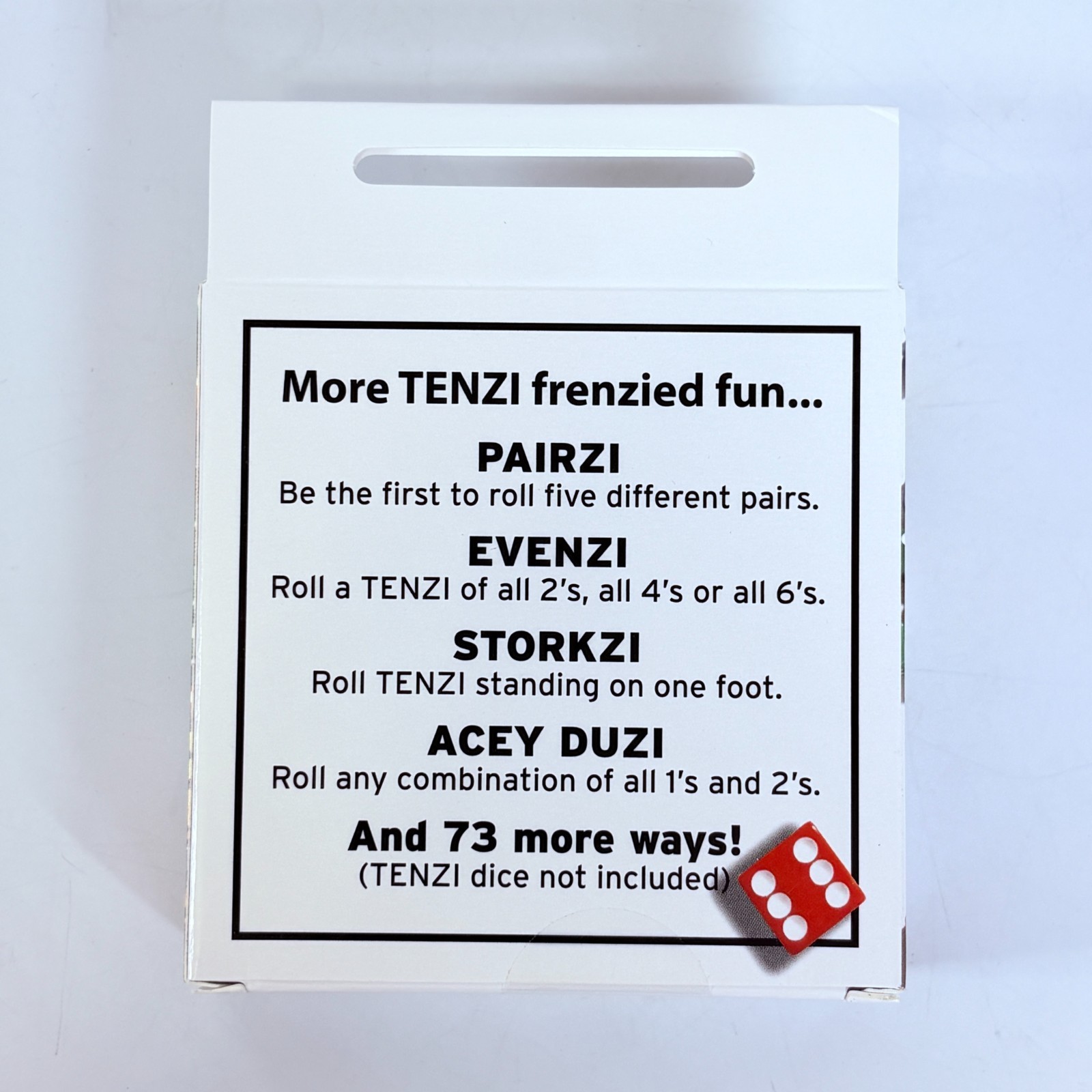 77 Ways to Play TENZI Dice Game Card Deck (Dice Not Included) Carma Games