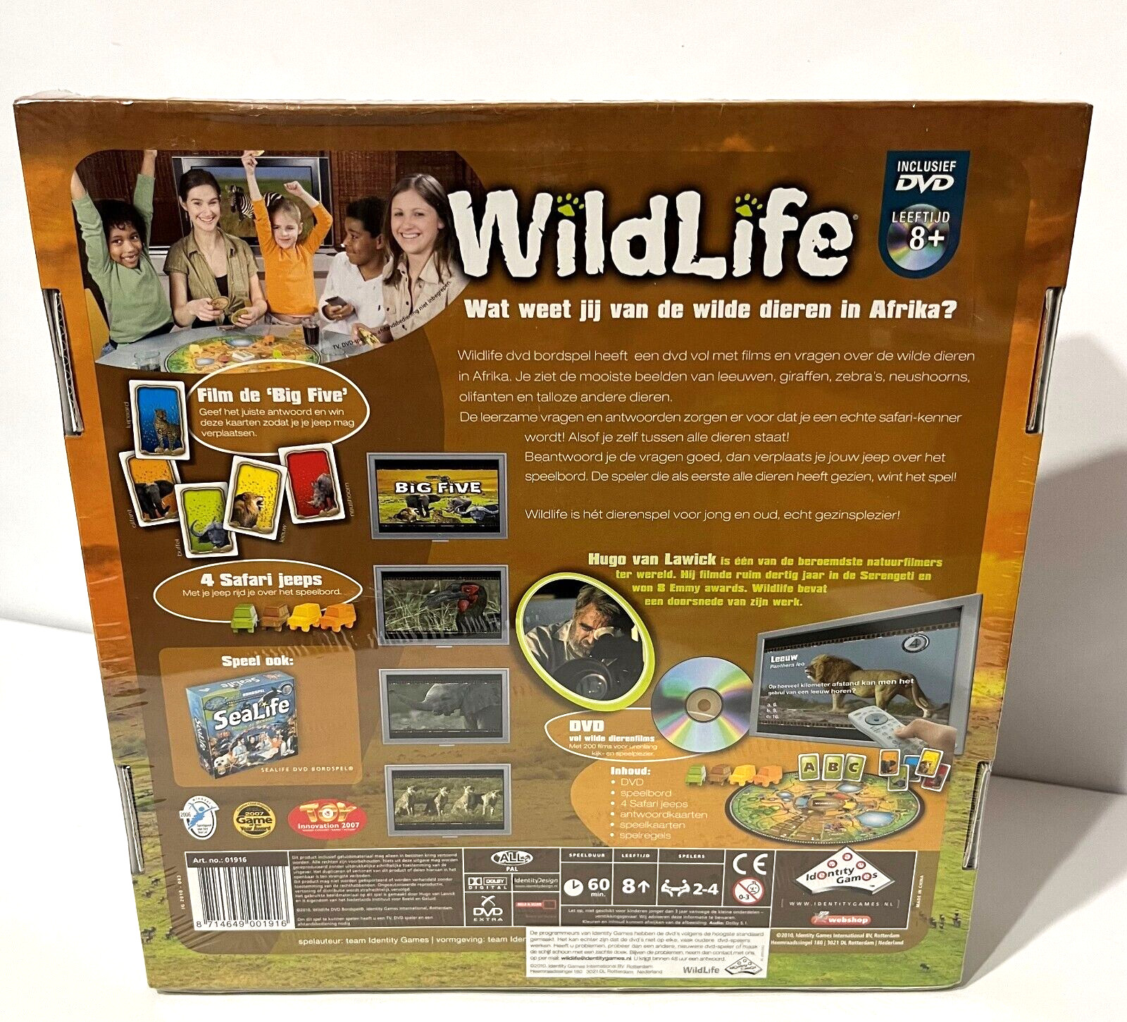 WILDLIFE by Bordspel DVD Board Game (Dutch Edition) 2010 BRAND NEW SEALED