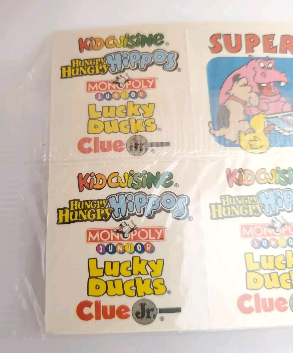 RARE Kid Cuisine Super Fun KC’s Matching Card Game Hungry Hippos Monopoly Clue