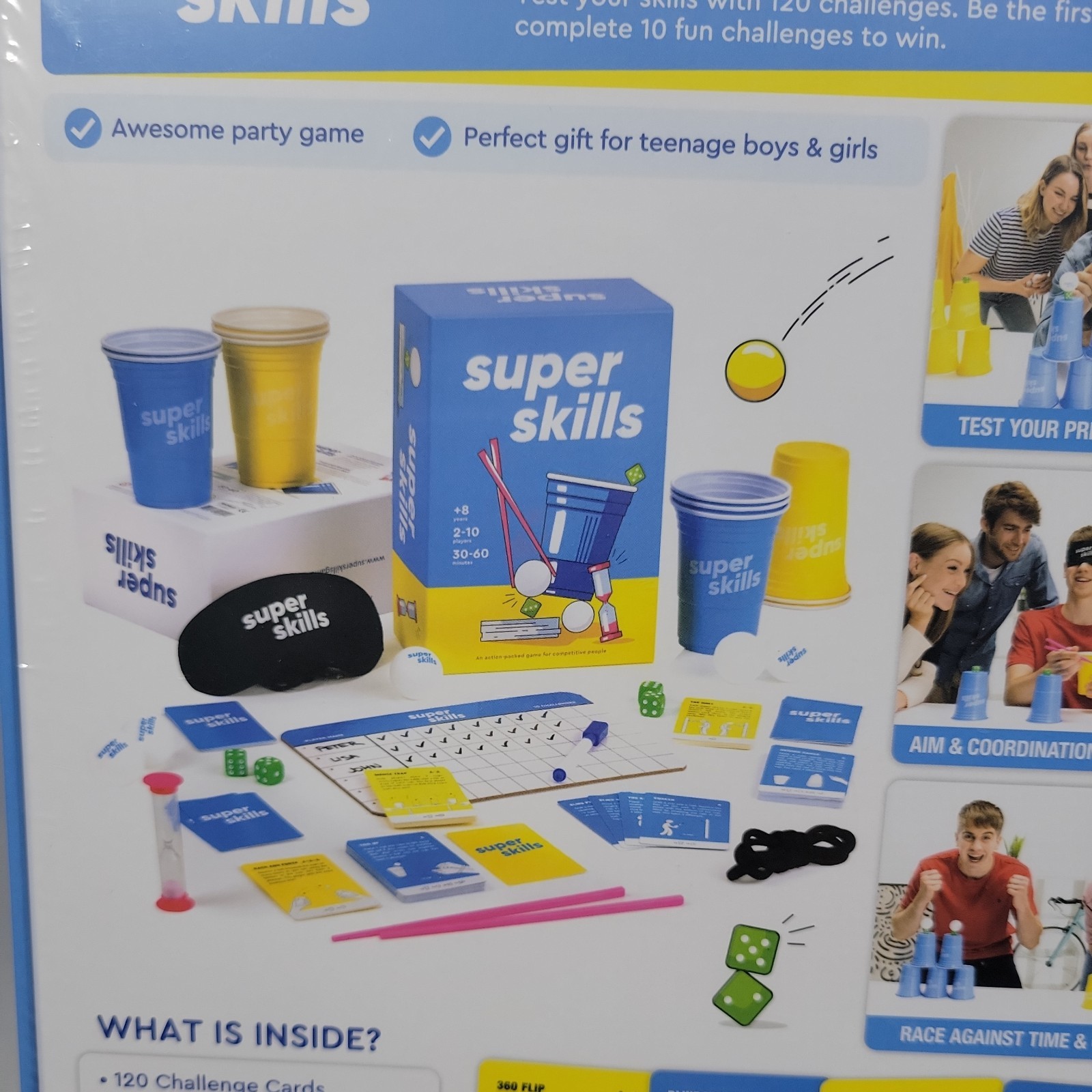 Super Skills Action Packed Game for Competitive People BRAND NEW SEALED BOX