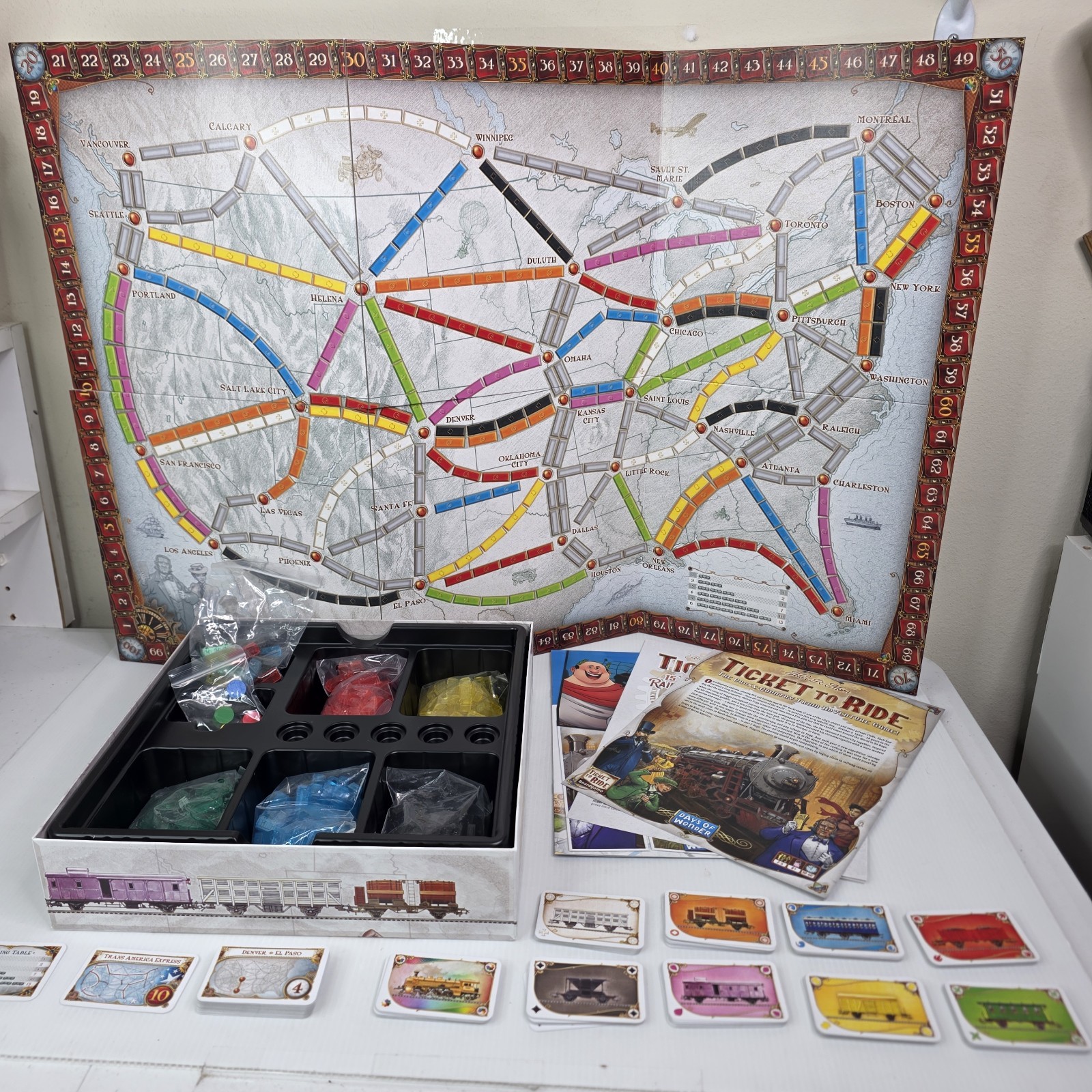 Days of Wonder Ticket To Ride by Alan R. Moon Train Adventure Board Game Family