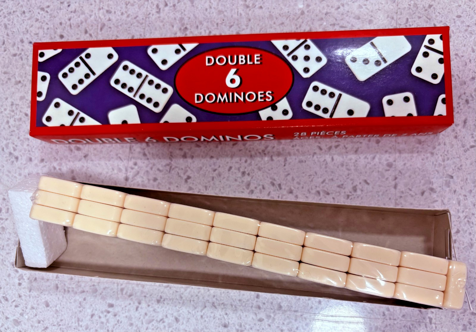 Vintage 28 Double 6 Dominoes Set in Box WRAPPED IN BOX SHIPS FREE! ! !