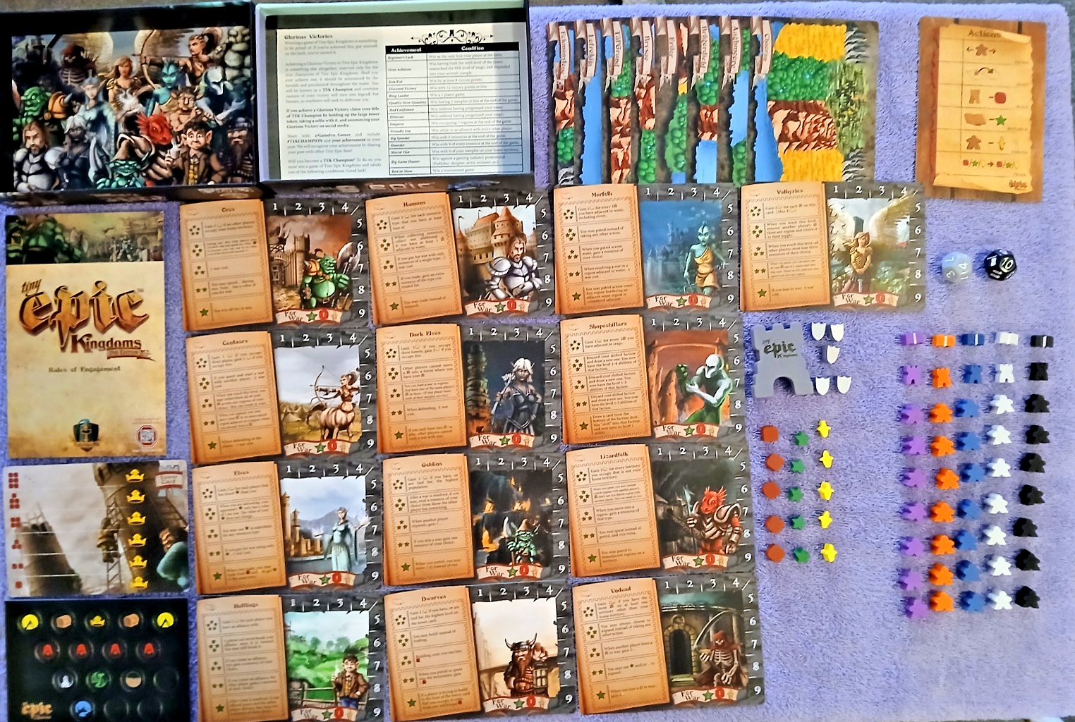 Game Tiny Epic Kingdoms 2nd Edition Gamelyn Games 2017 Explore Expand Explicit