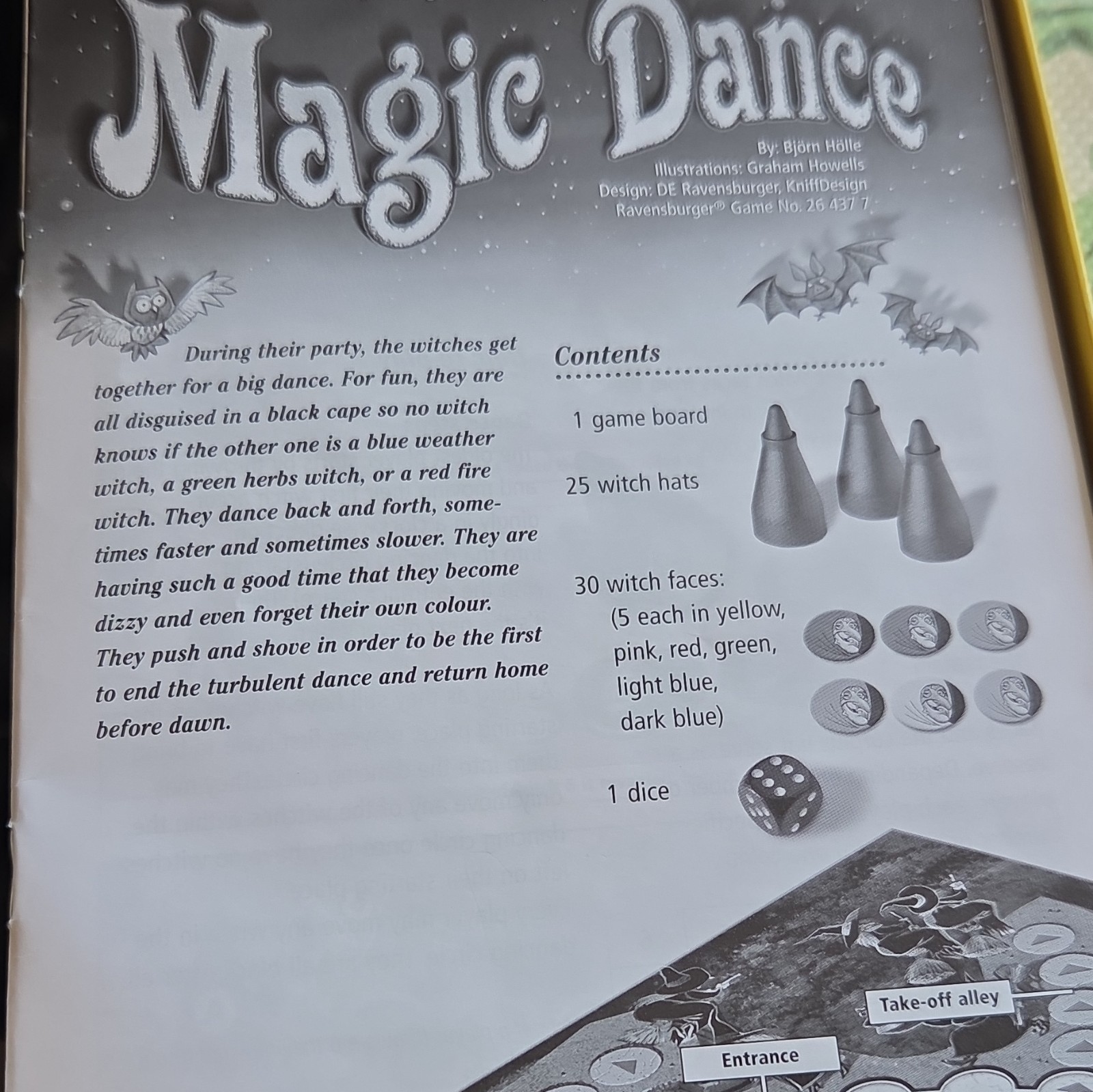2007 Ravensburger Bjorne Holle MAGIC DANCE Witch Board Game ages 8+ 3-6 players