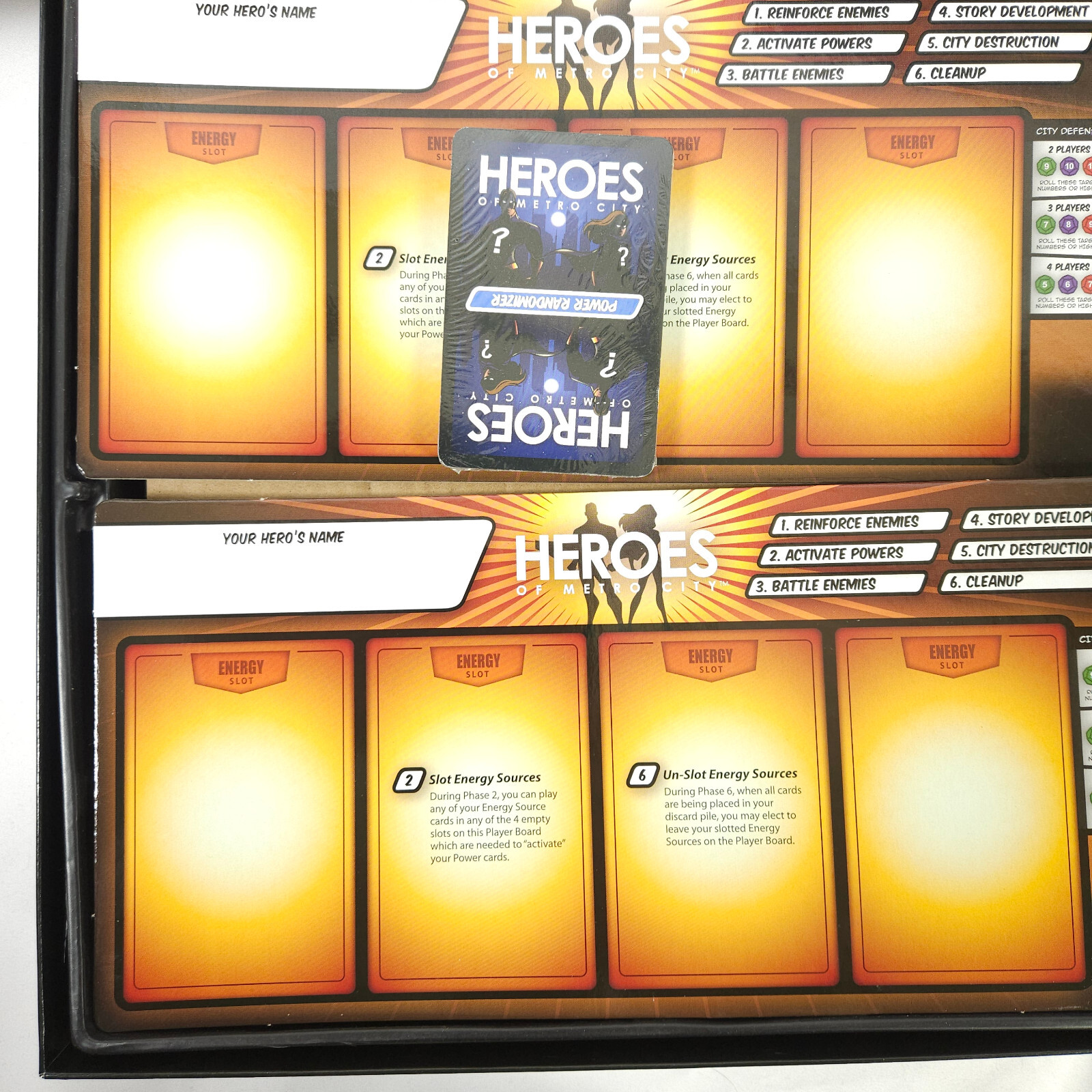 NIB Heroes of Metro City Board Card Game 3Some Games 2012