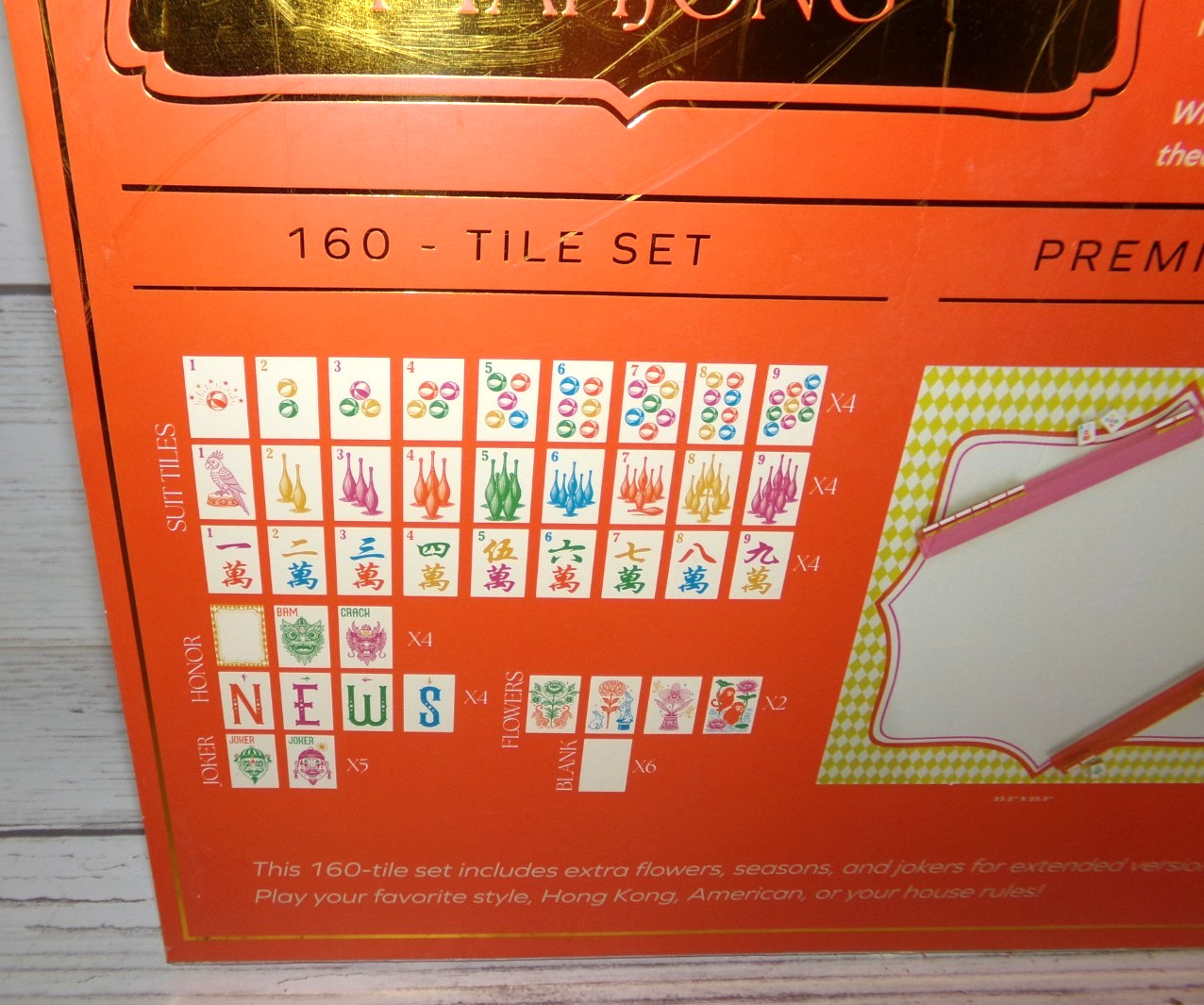 Maison Lude Mahjong Cirquejong Edition Game Set, 160 Tiles, Premium Case Bag NEW