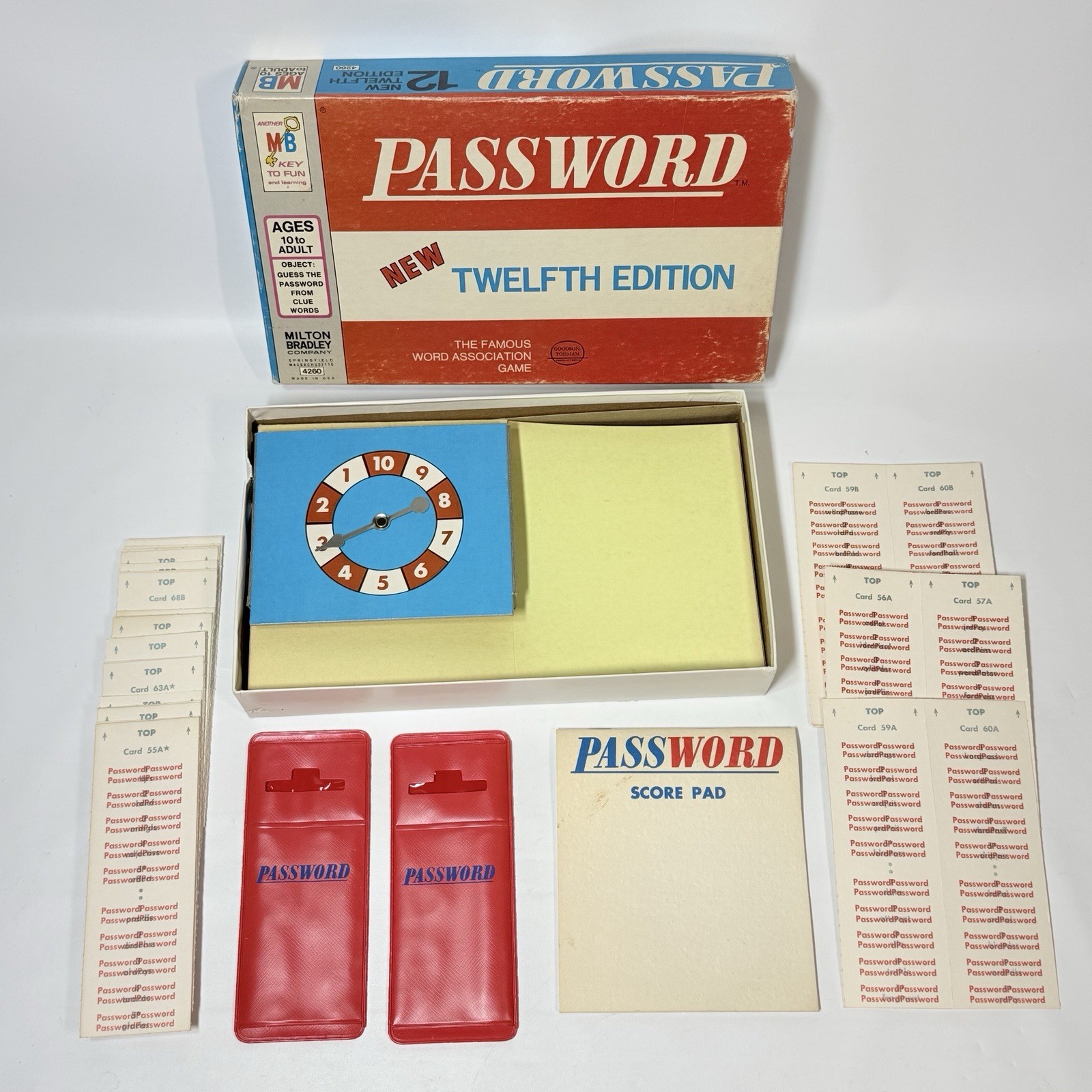 VINTAGE Password 12th Edition COMPLETE Milton Bradley 1970 Game #4260