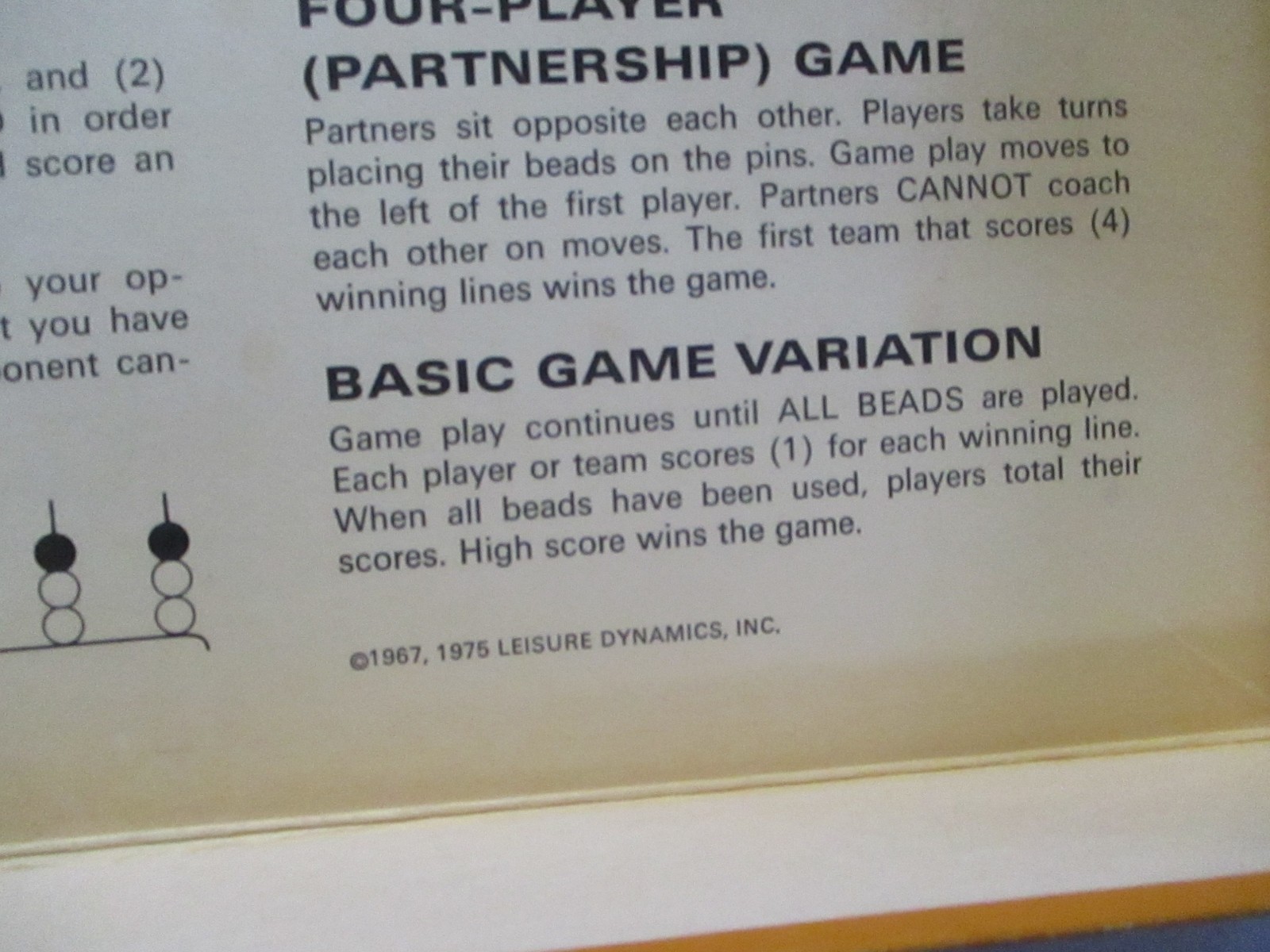 Score Four Game No 8325 by Lakeside Industries 1967 – 1975 In Box – As Seen