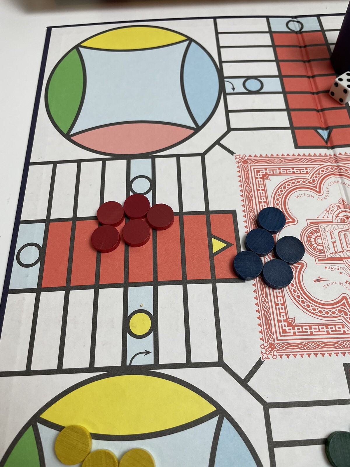 Vintage 1989 Milton Bradley Parcheesi Board Game Complete