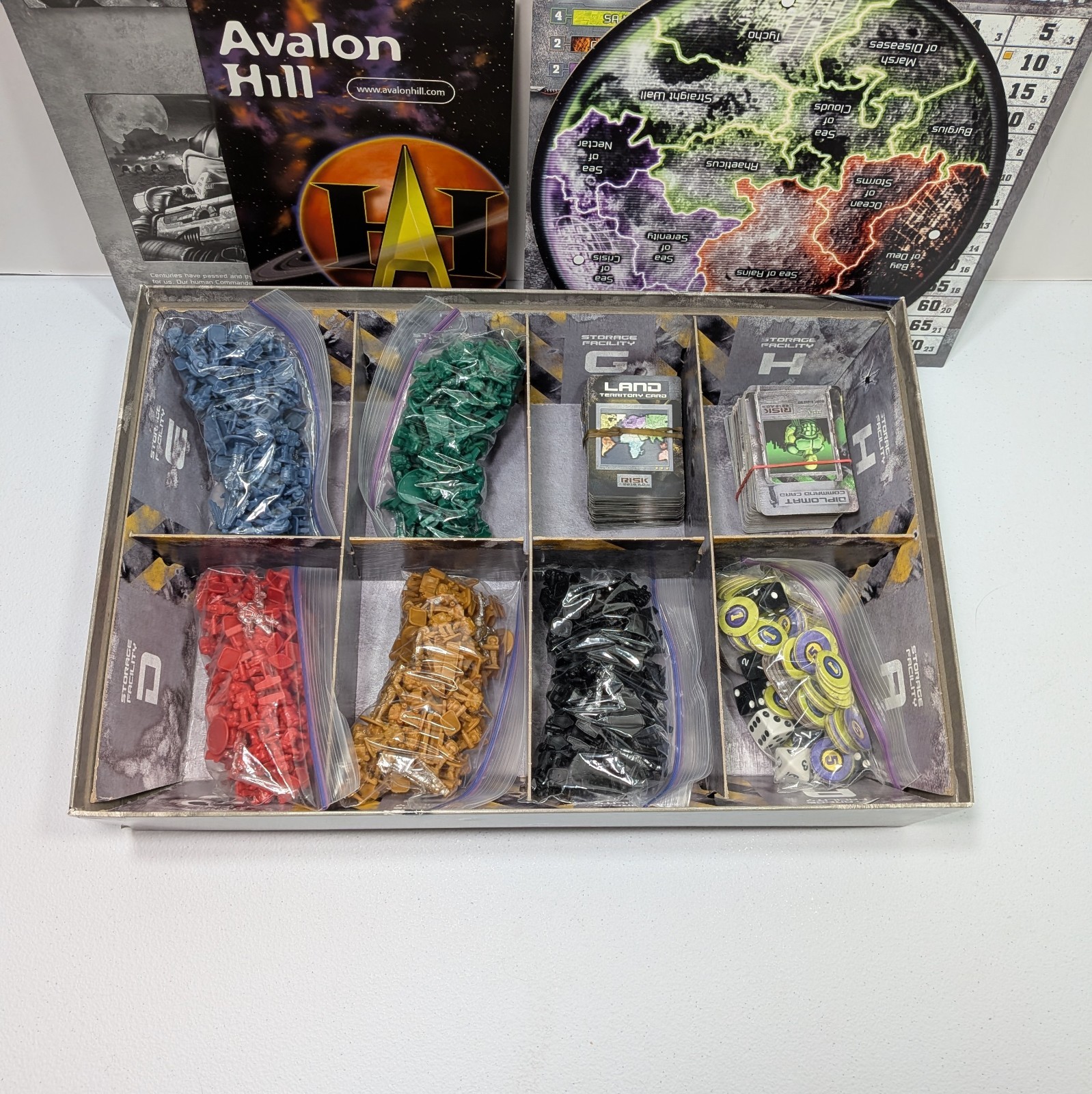 Avalon Hill Risk 2210 AD Game Global Domination 100% Complete 2001