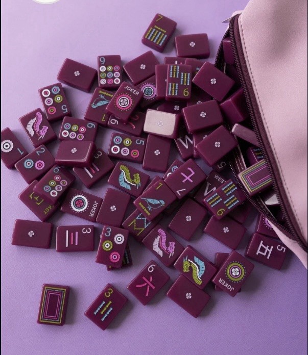 Winter Season Inspired Plum American Mahjong Tiles
