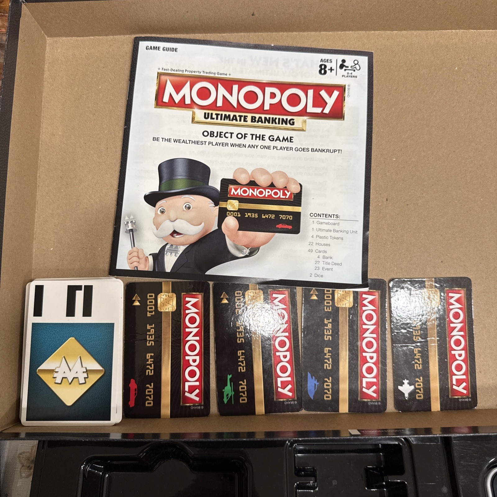 Monopoly Ultimate Banking Edition Electronic Game Board COMPLETE