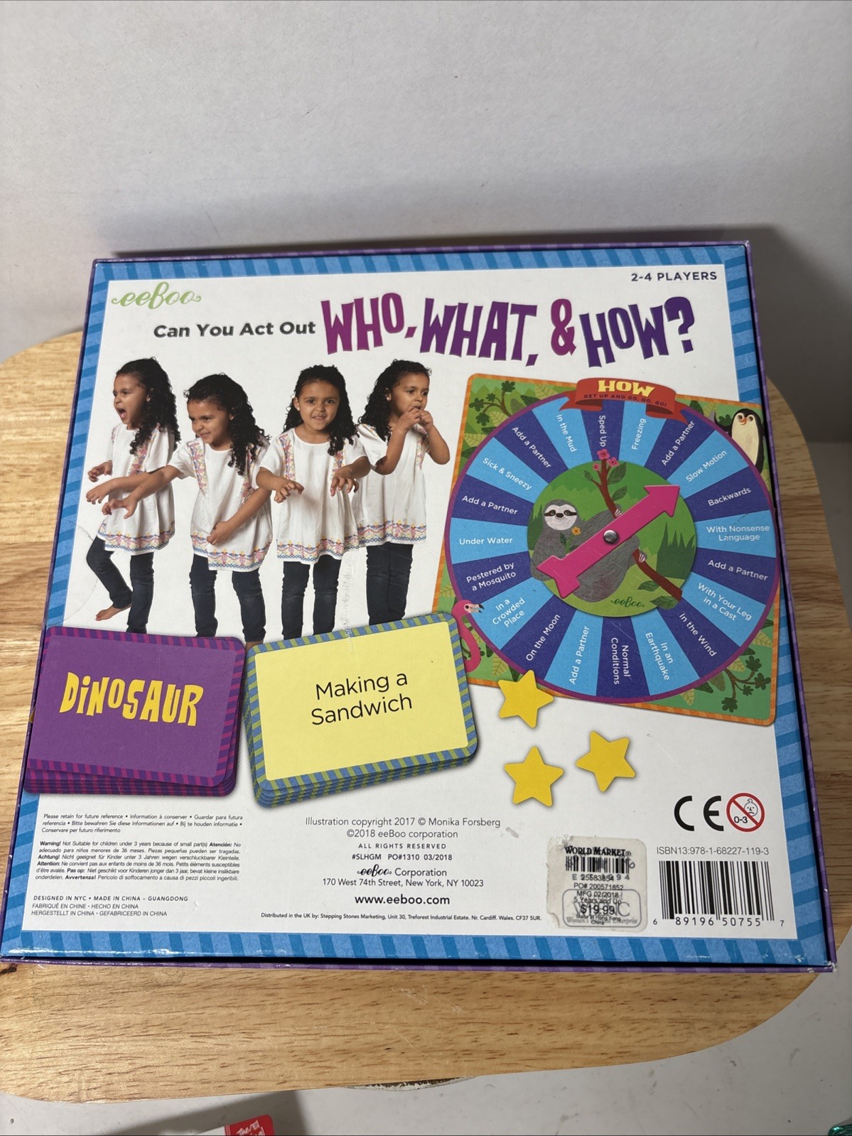 Sloth in a Hurry Improv Game eeBoo Childrens Interactive Game 100% Complete